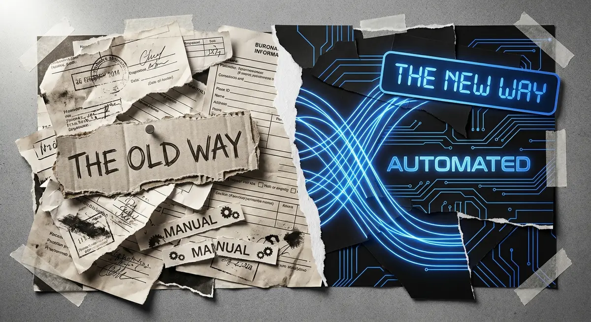 Infographic comparing generic lead forms to an agency for building quiz funnels with conditional lead routing