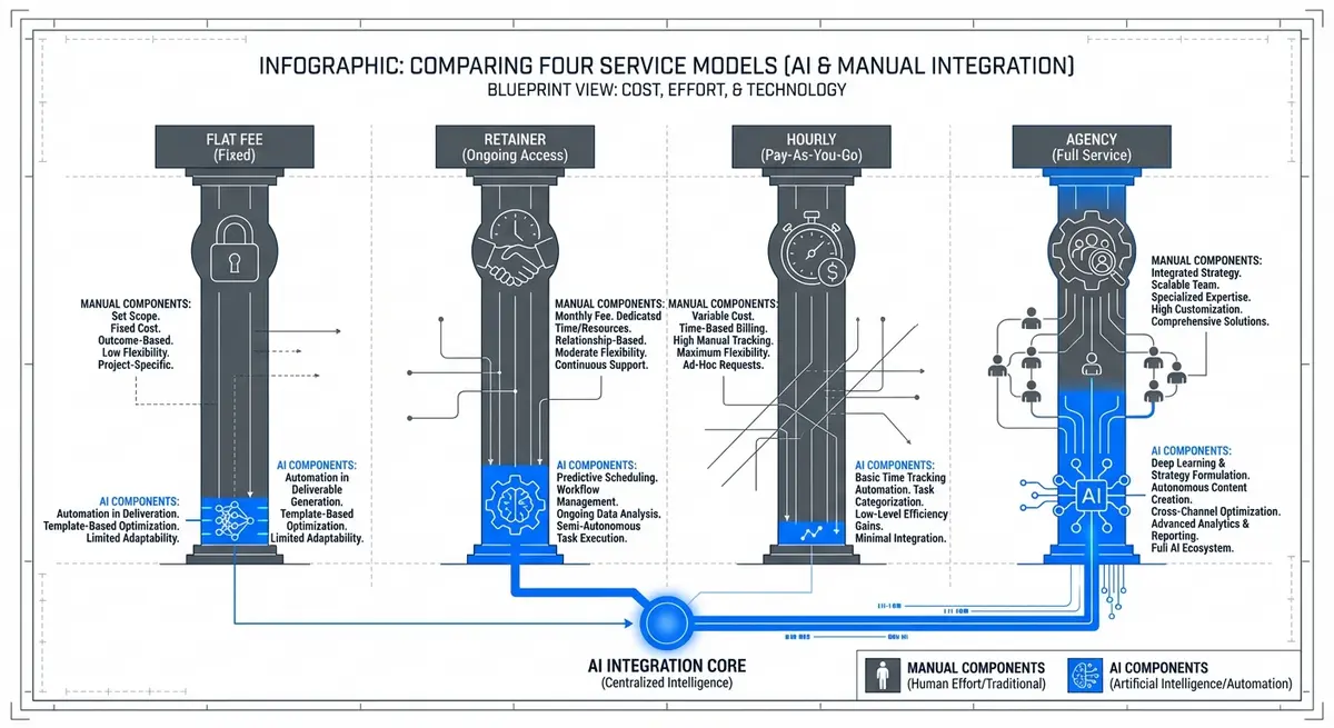 Comparison of AI Google Ads management cost models for contractors