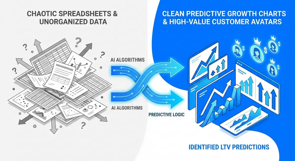Comparison of manual spreadsheet LTV tracking versus AI LTV tracking cost efficiency