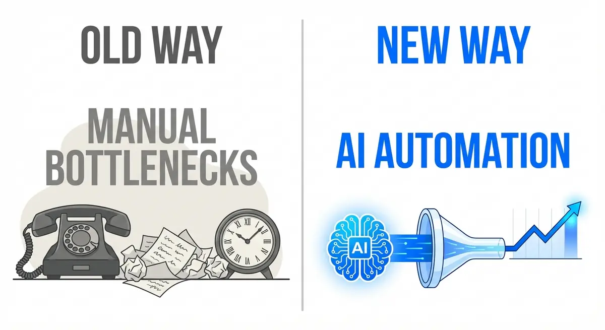 Comparison of traditional manual marketing vs AI marketing for chiropractors pricing value