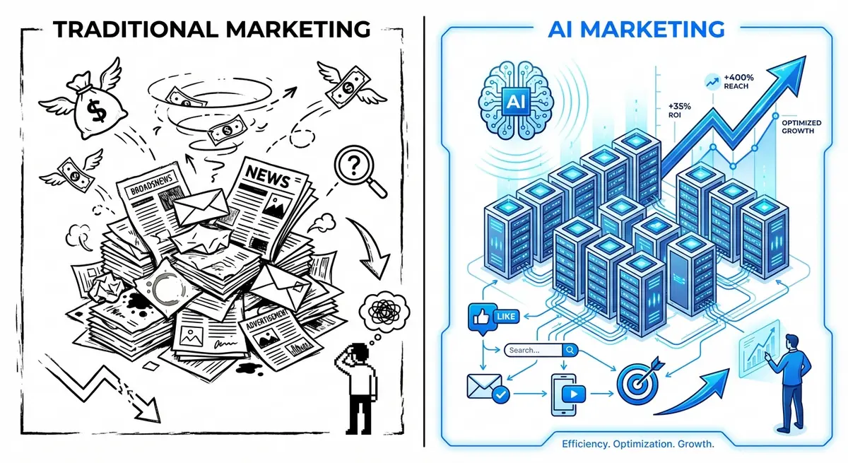 Comparison of traditional versus AI marketing for dermatologists pricing models