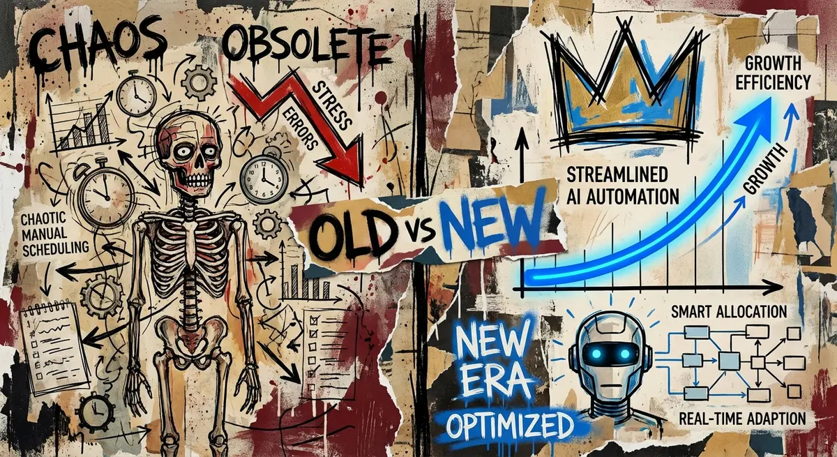 Comparison of traditional marketing vs AI outreach for home service companies