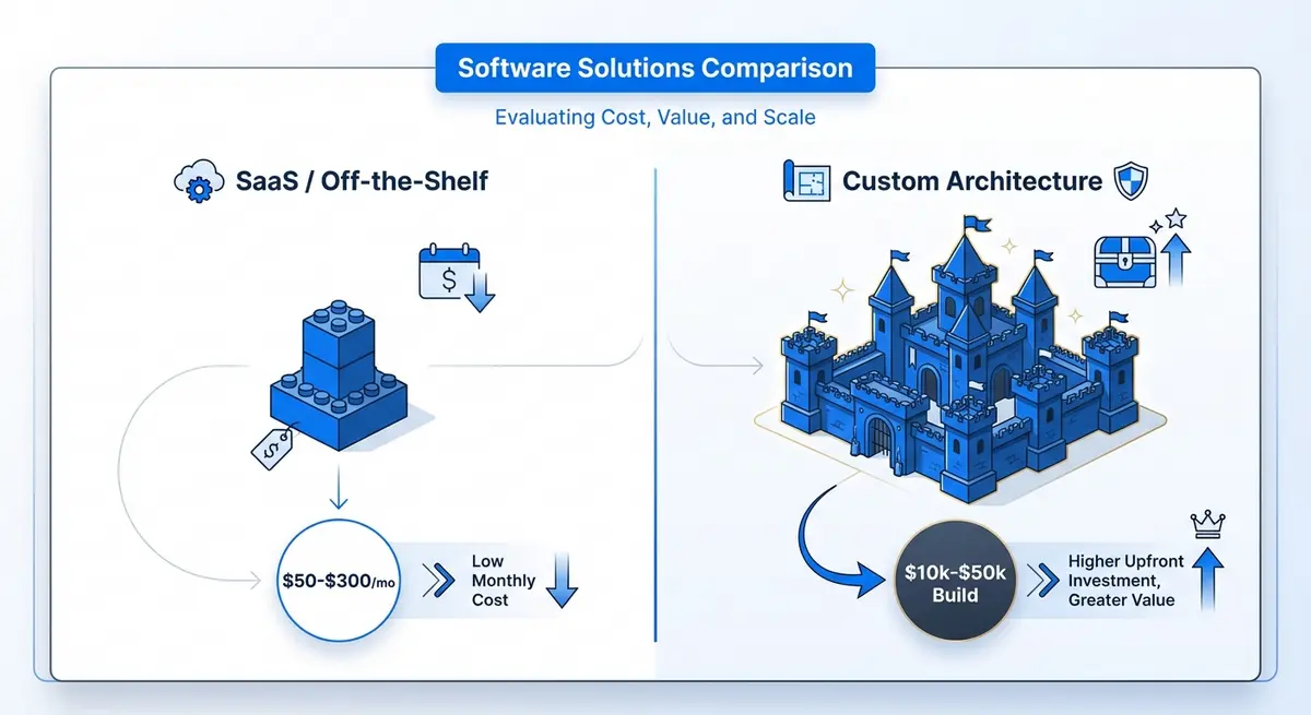 Comparison of SaaS vs Custom AI preschool agent cost structures