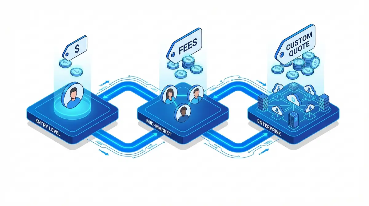 Infographic comparing AI prospecting tool pricing models: Per-User vs Consumption