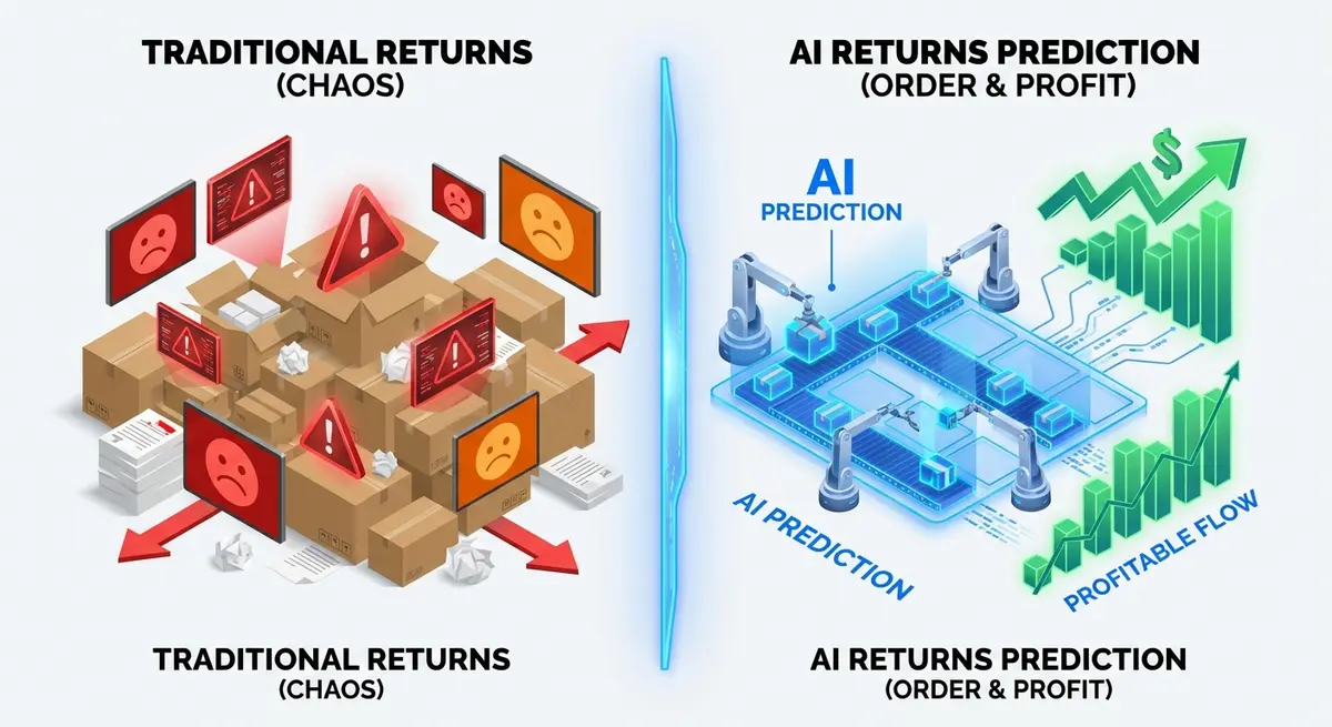 Comparison of manual returns vs AI returns prediction pricing efficiency