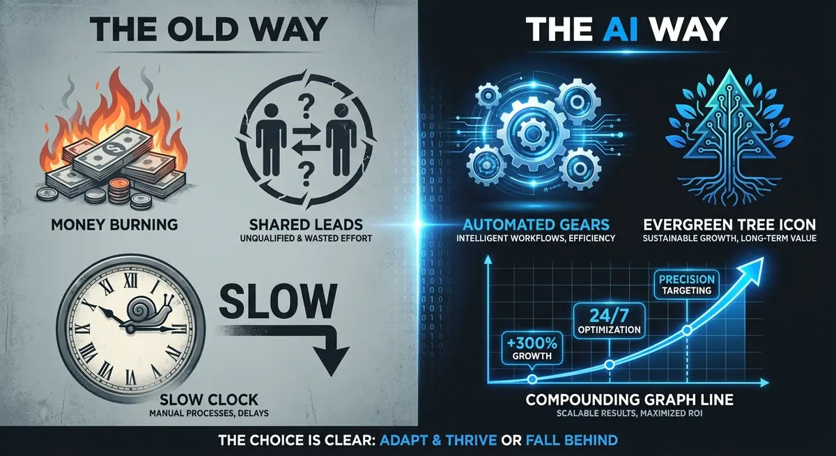 Comparison of traditional lead buying costs versus ai seo platform for tree service companies pricing models