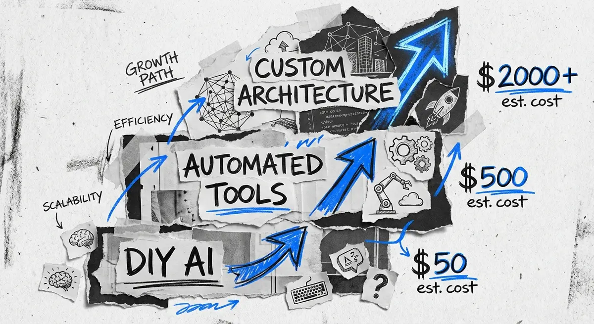 Comparison infographic of AI SEO tool for painting contractors pricing tiers