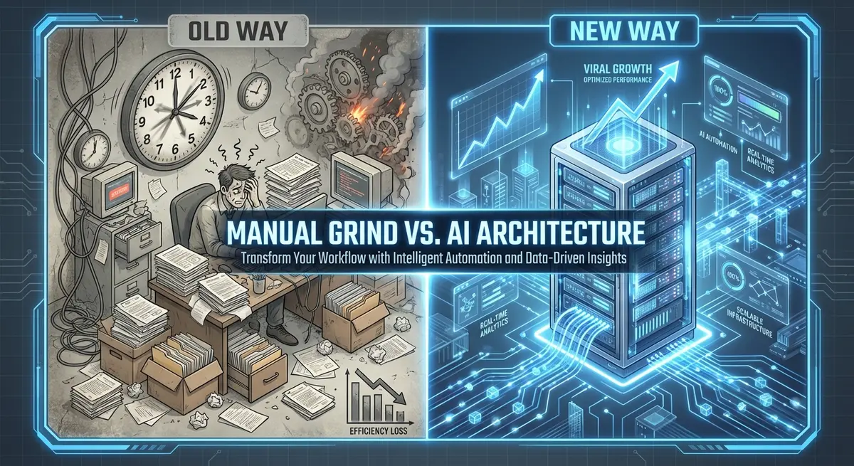 Comparison of manual social media management versus AI TikTok management cost efficiency