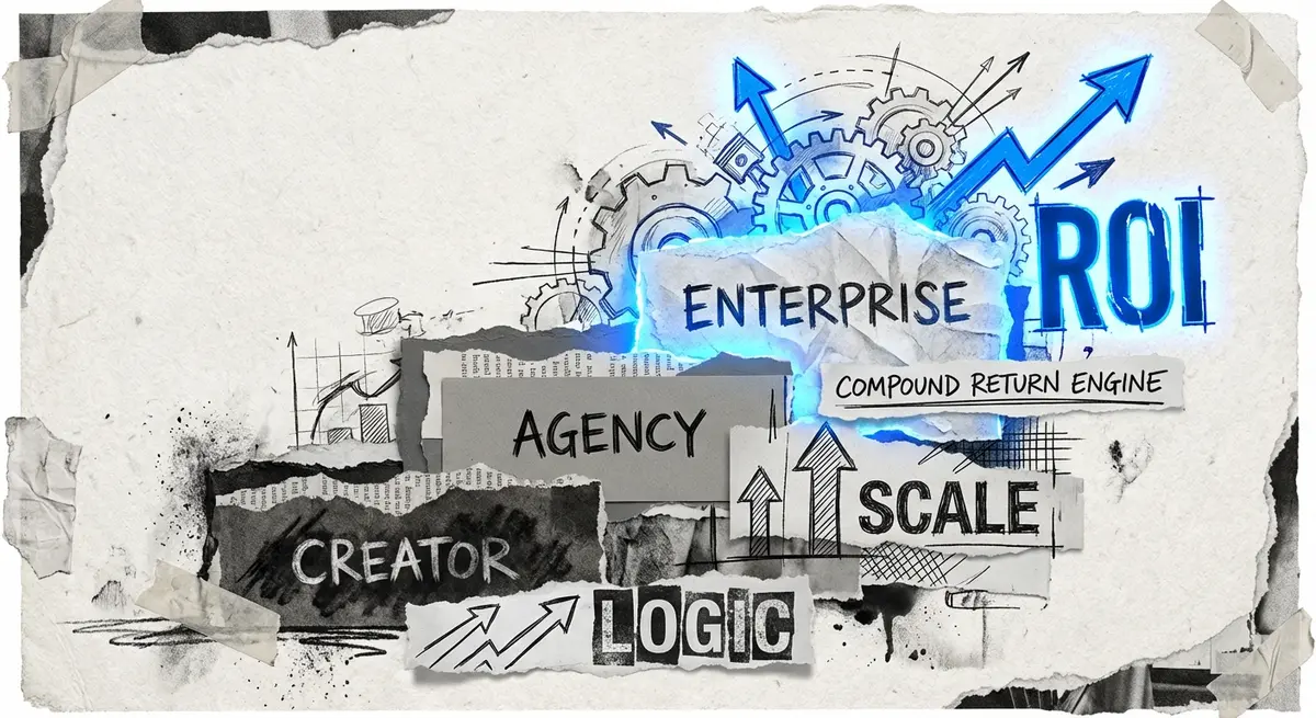 Infographic showing tiers of AI YouTube tracking cost from creator to enterprise levels