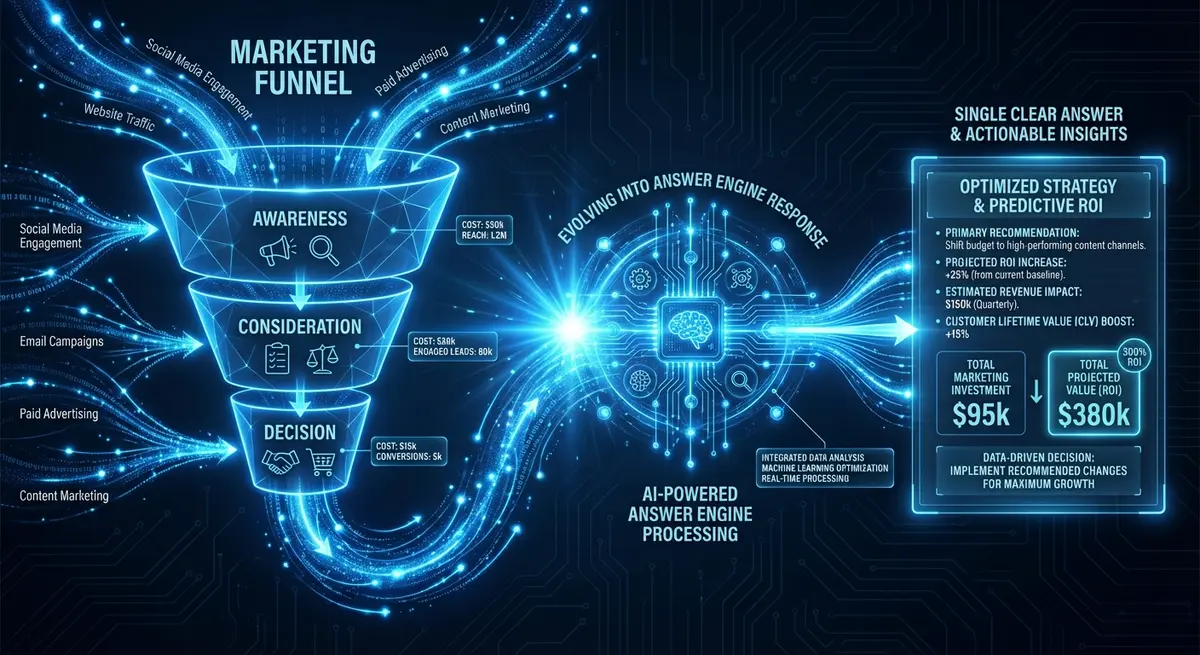 Comparison of traditional SEO costs versus answer engine visibility for HVAC companies cost ROI