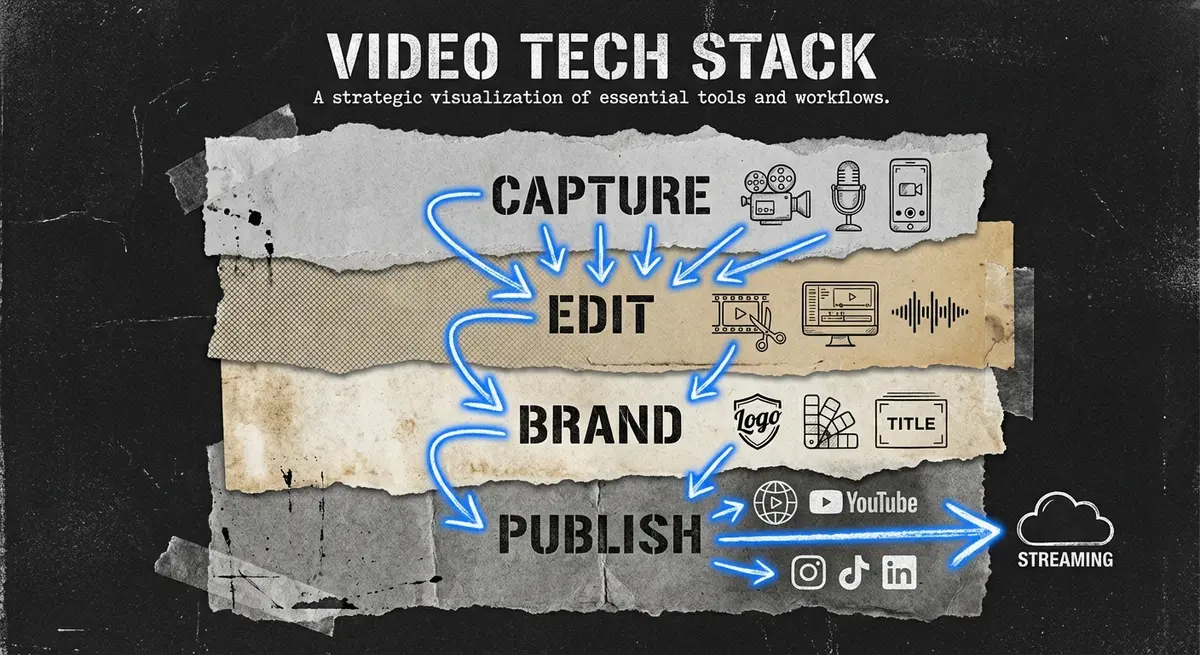 AI UGC Video Editor Tech Stack Infographic