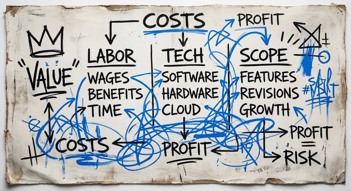 Artistic breakdown of geo services for engineering firms cost components