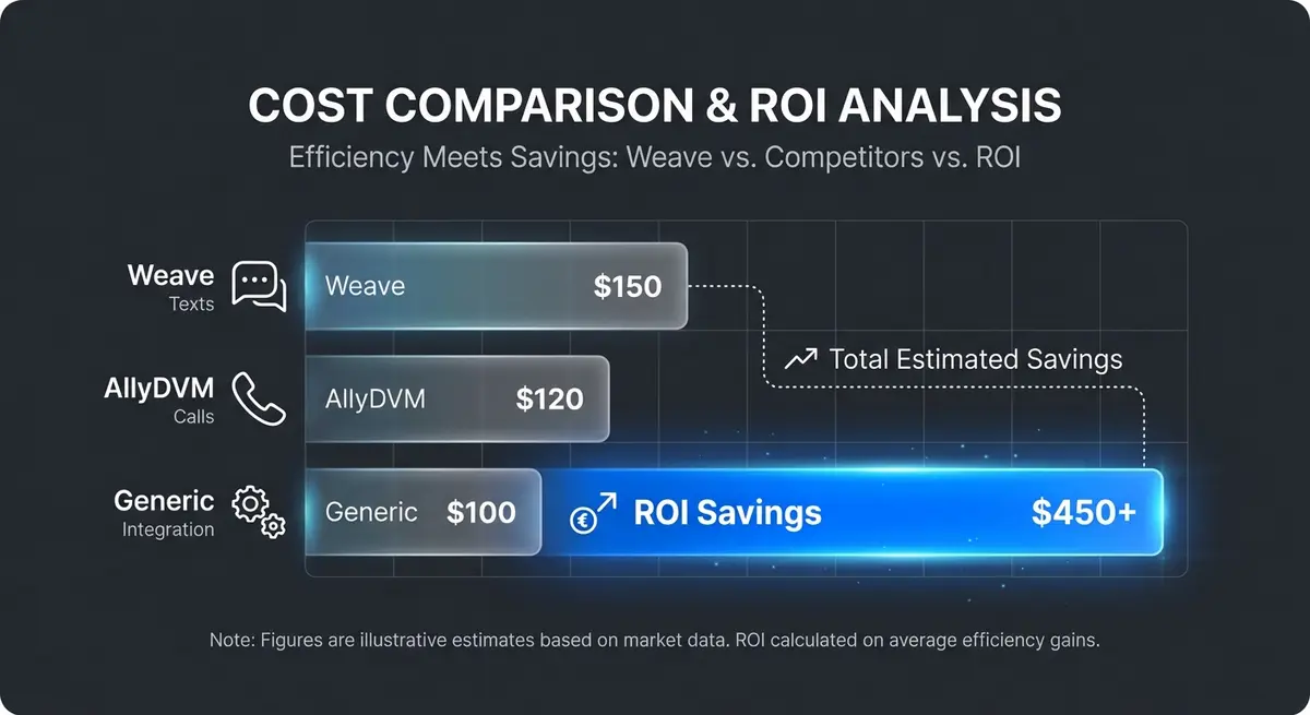 Comparison of price to build veterinary client communication automation across providers