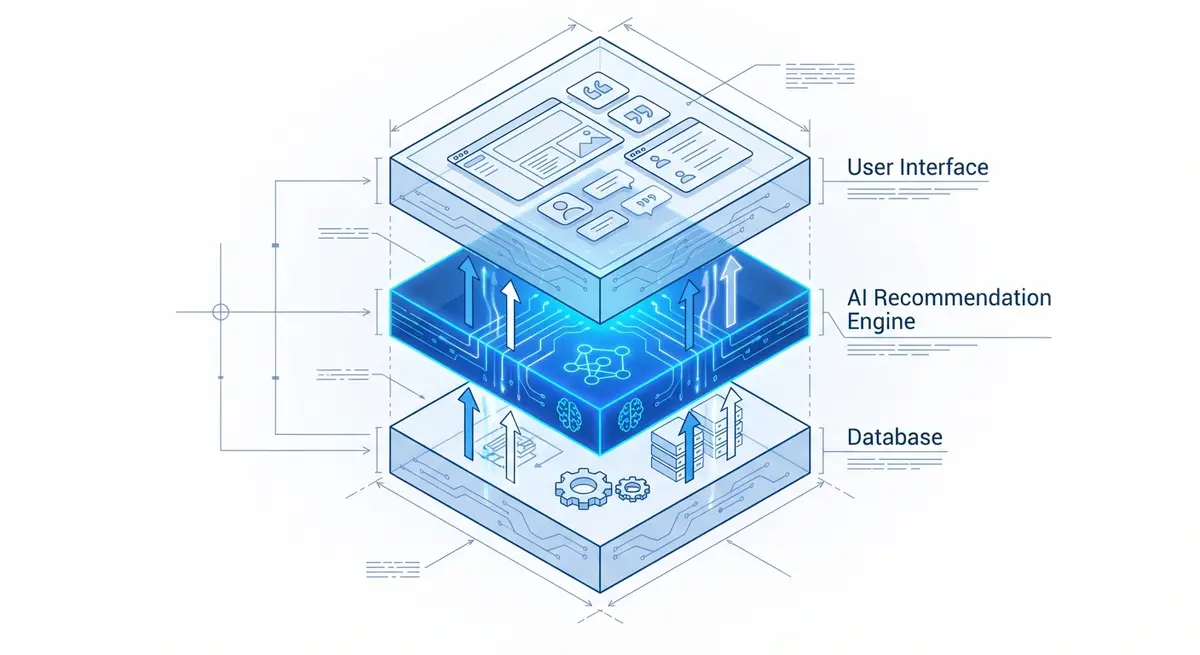 Infographic showing component level cost breakdown for insurance quote comparison tool development