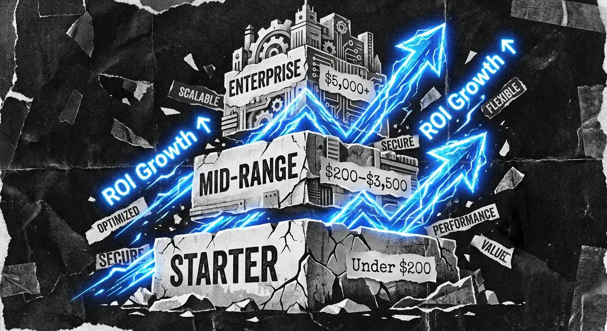 tiered pricing for influencer seeding automation system infographic
