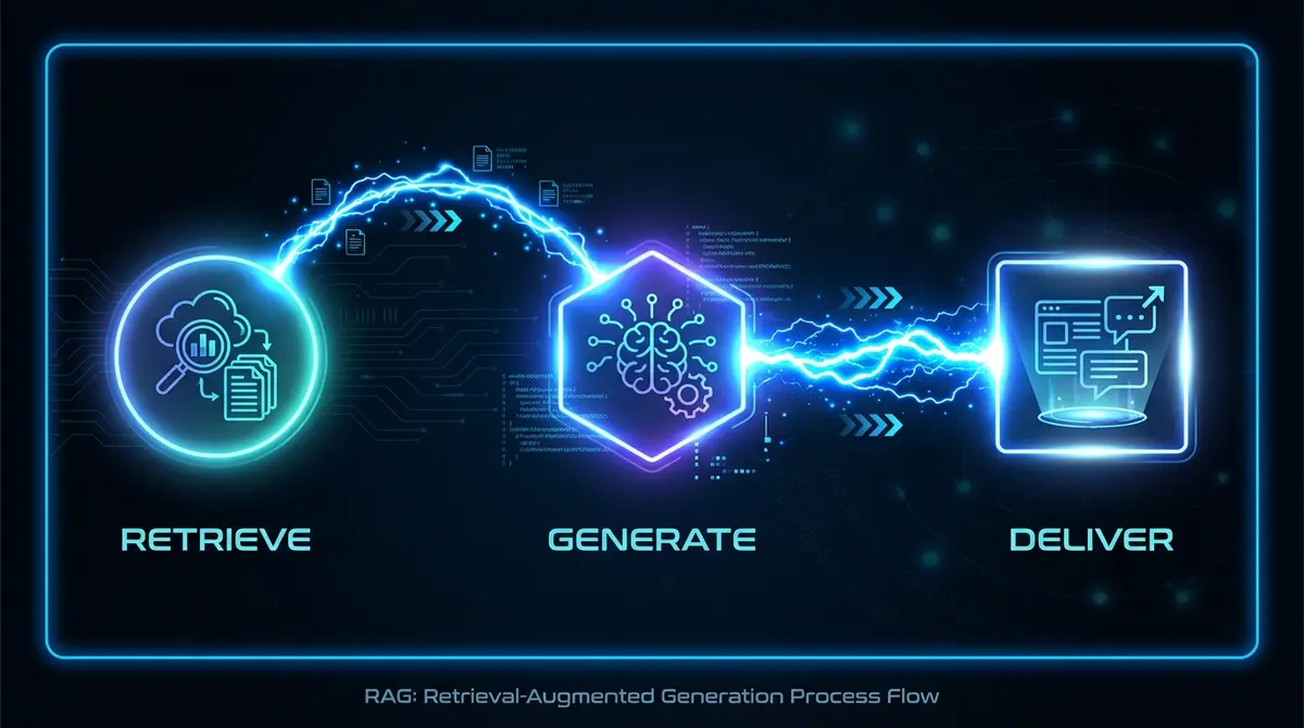 Diagram showing how a RAG agent for ecommerce product support retrieves and generates answers