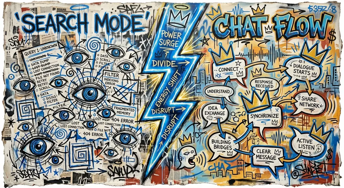 Diagram showing searchgpt ads vs chatgpt ads whats the difference in operational context