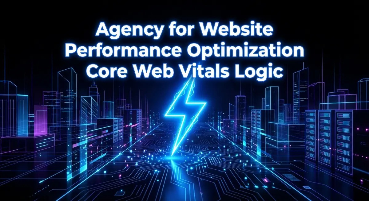 agency for website performance optimization core web vitals digital lightning concept