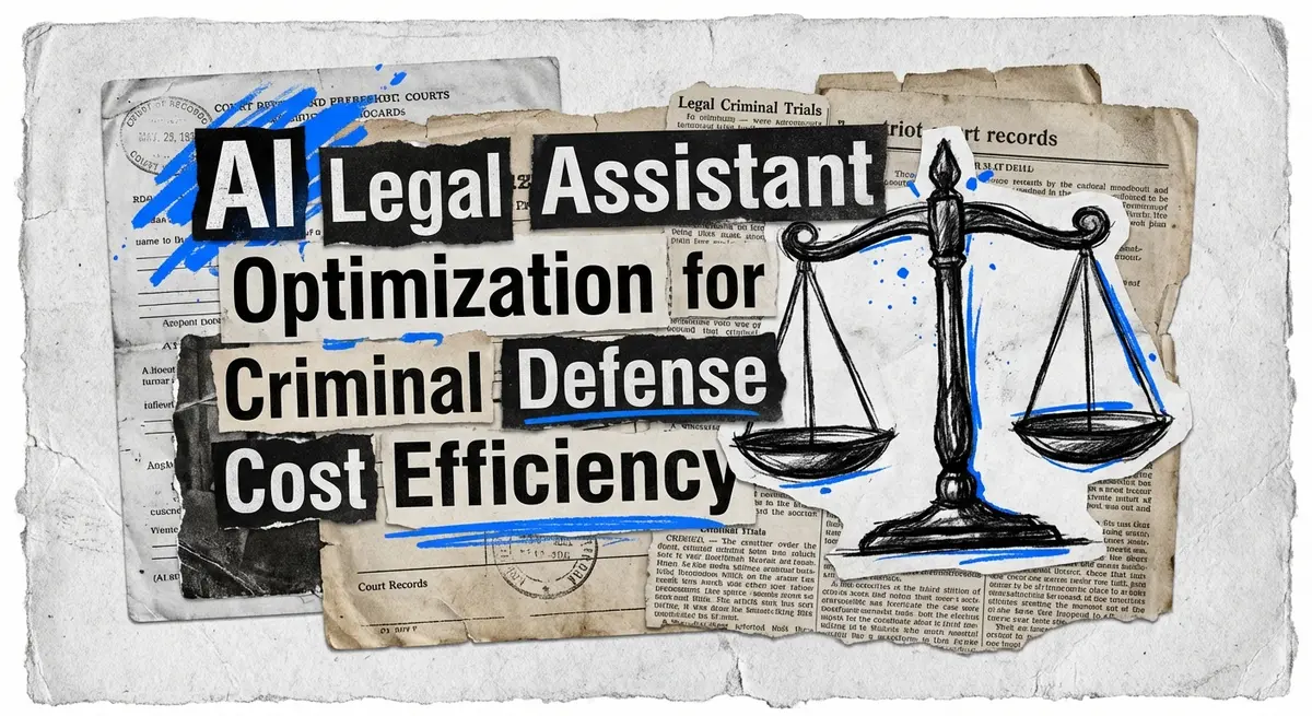 AI Legal Assistant Optimization for Criminal Defense Cost featured image torn paper style