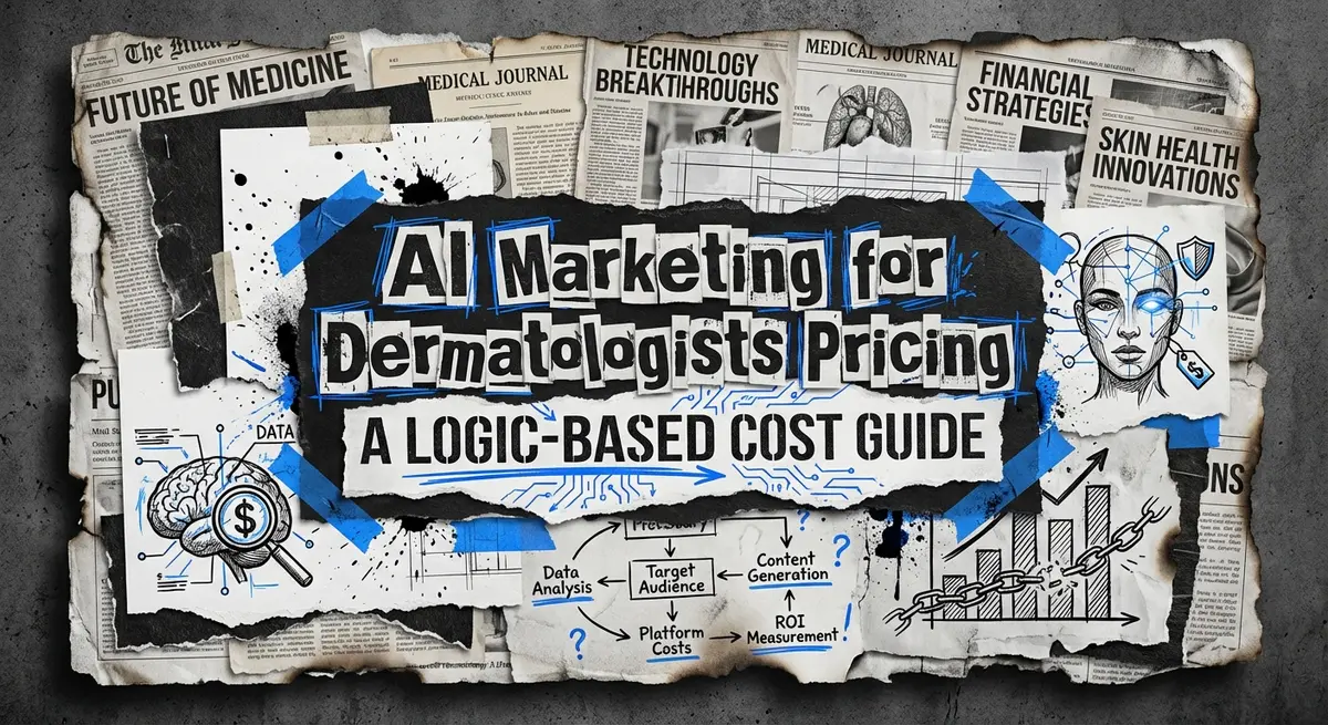 AI Marketing for Dermatologists Pricing logic based cost guide collage