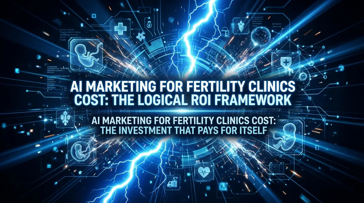 AI Marketing for Fertility Clinics Cost digital lightning illustration