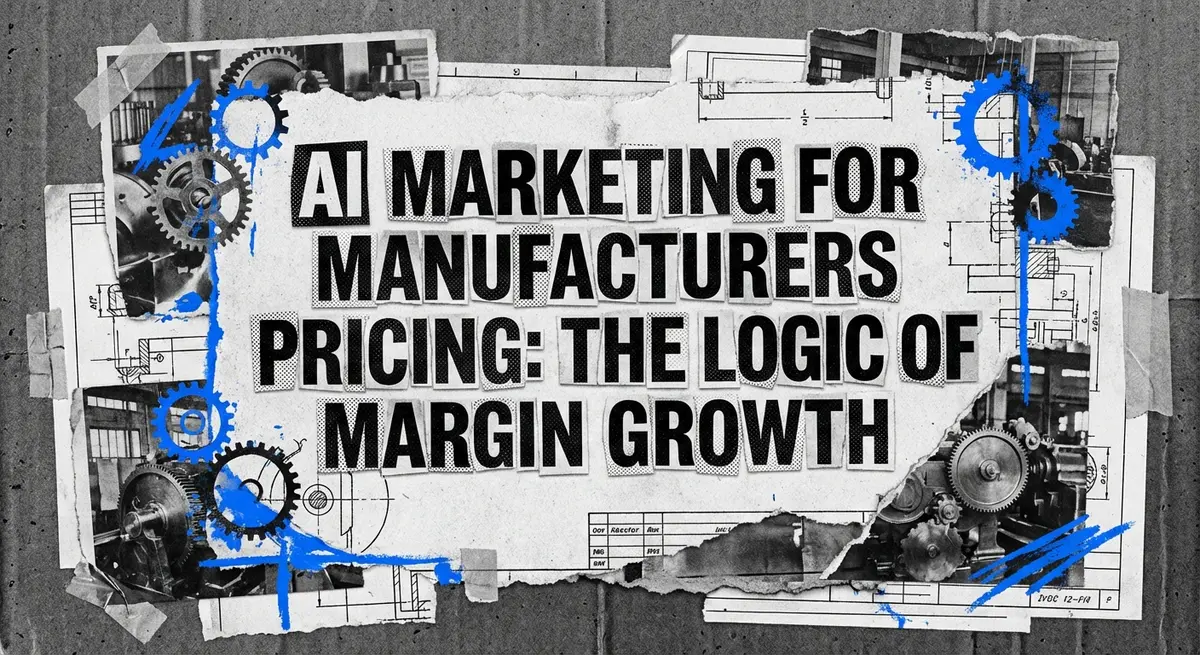 AI marketing for manufacturers pricing strategy collage