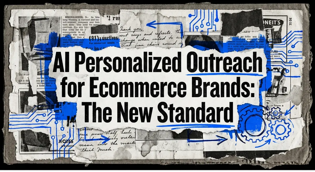 AI Personalized Outreach for Ecommerce Brands: The New Standard - Torn Paper Collage