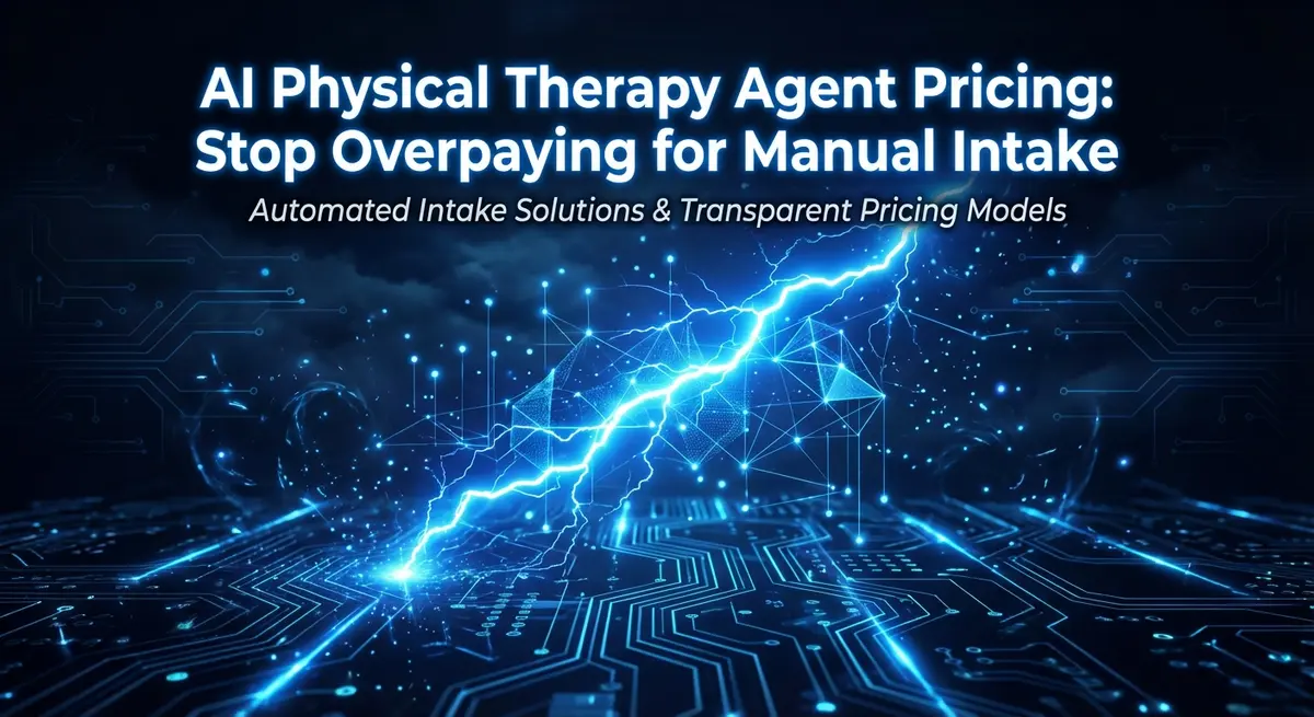 AI physical therapy agent pricing lightning strike concept visualizing revenue loss prevention