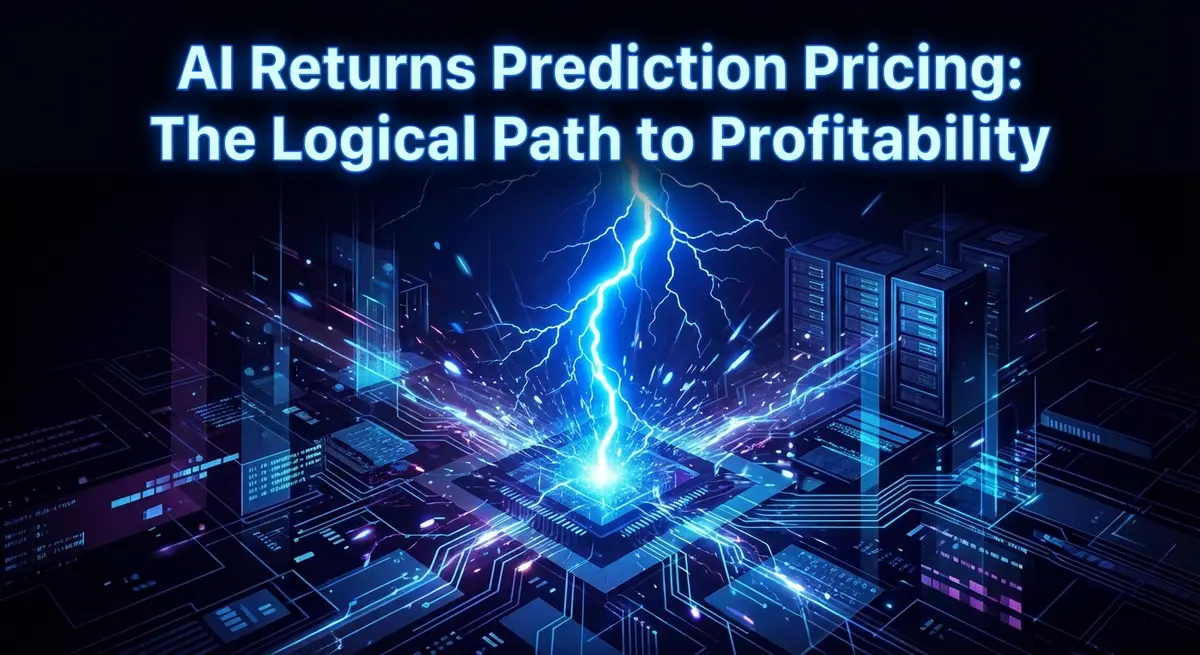 AI returns prediction pricing lightning bolt visualization