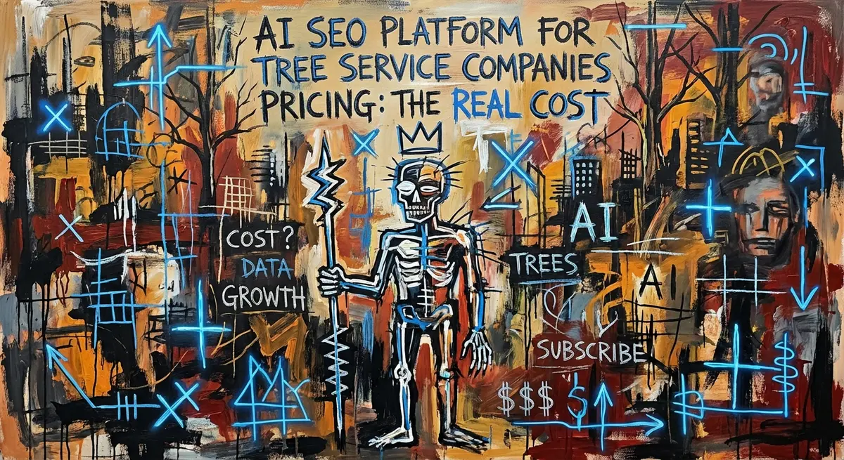 AI SEO platform for tree service companies pricing art style comparison