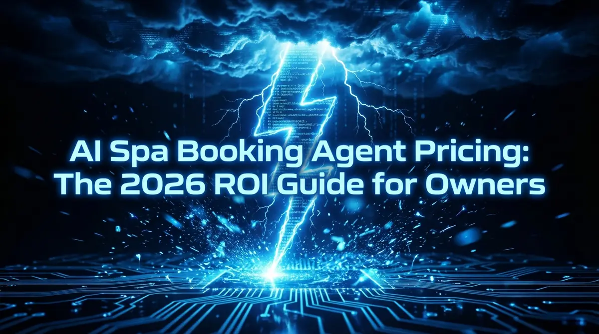 AI Spa Booking Agent Pricing: The 2026 ROI Guide for Owners - Digital Lightning Illustration