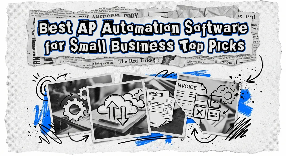 Best AP Automation Software for Small Business digital art with electric blue lightning