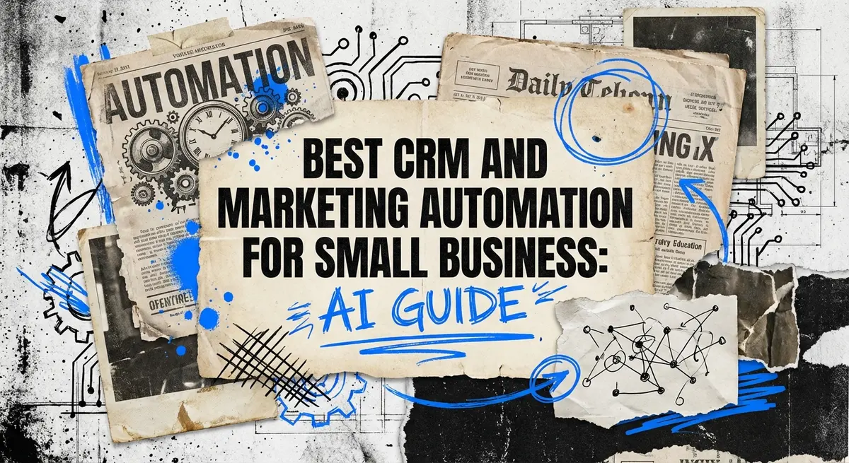 Best CRM and marketing automation for small business growth collage art