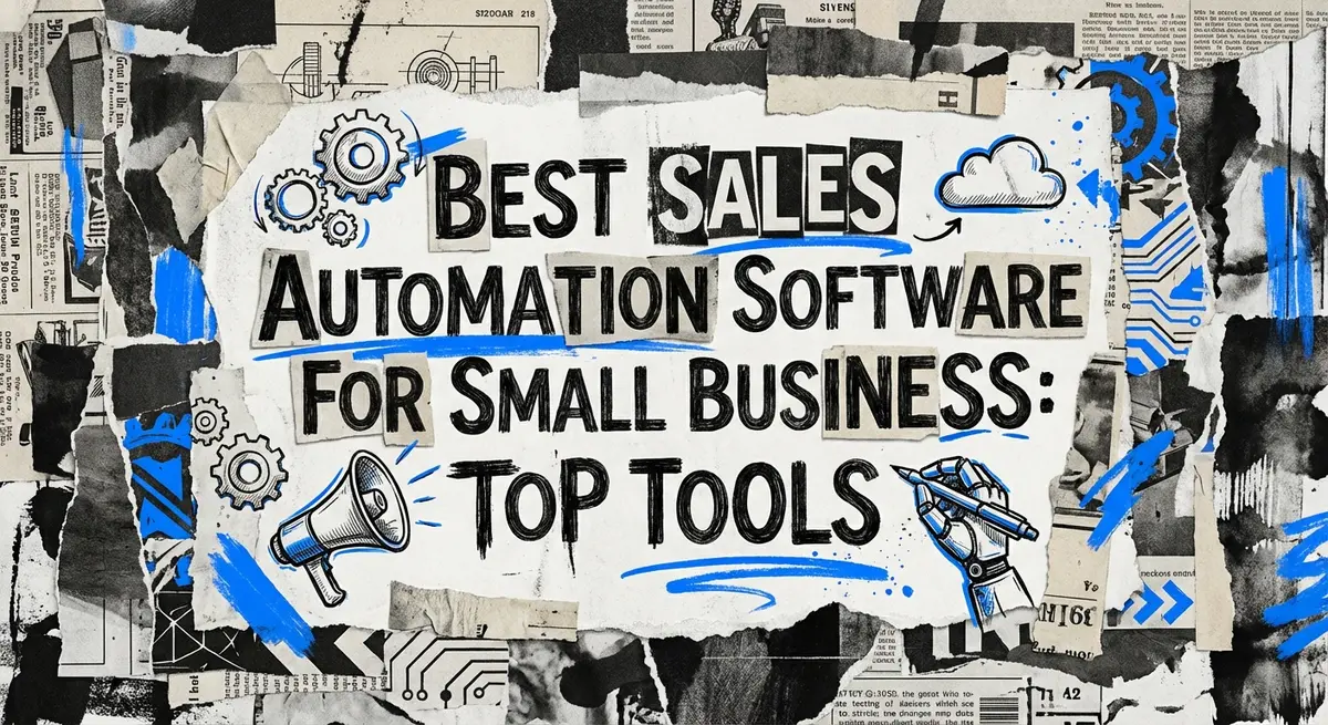Best sales automation software for small business torn paper collage art