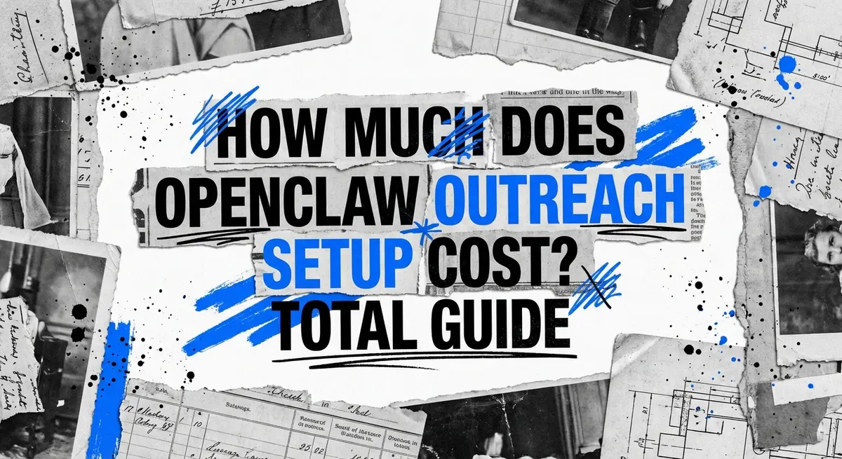 how much does openclaw outreach setup cost infographic style collage