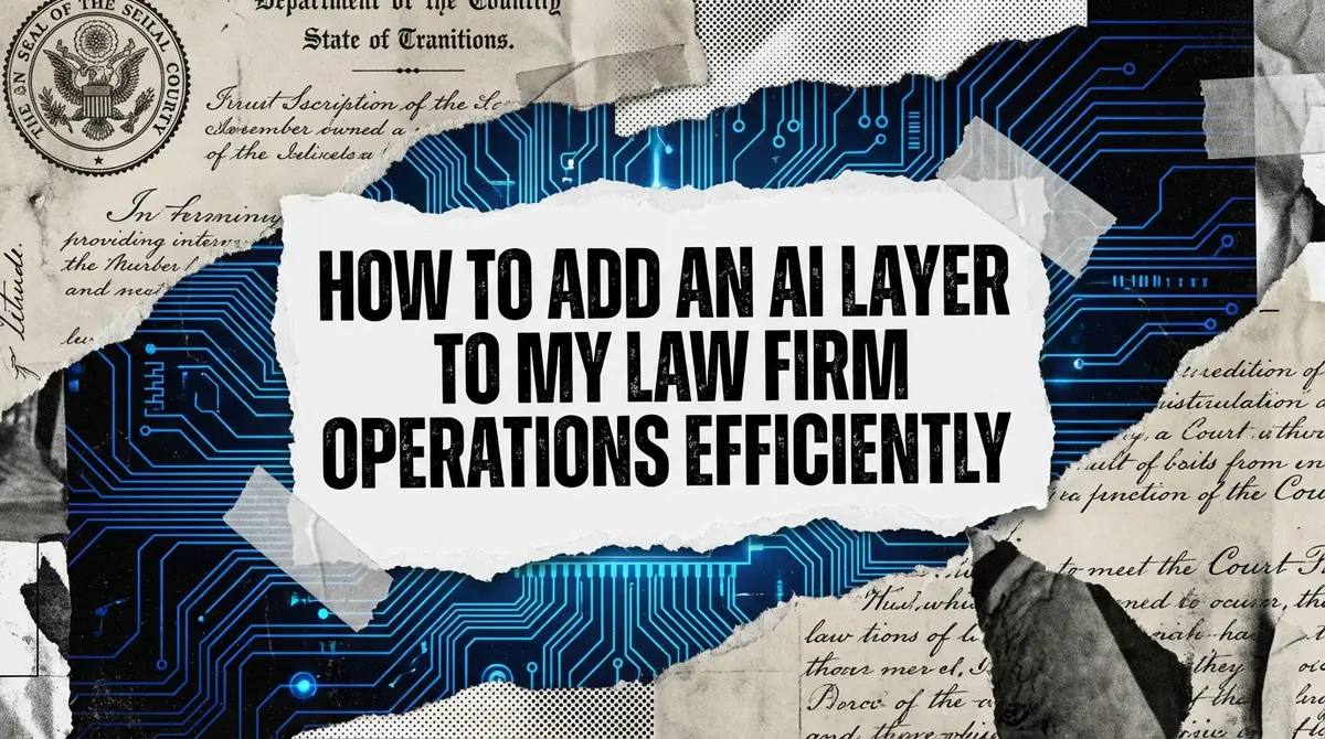 how to add an ai layer to my law firm operations collage art