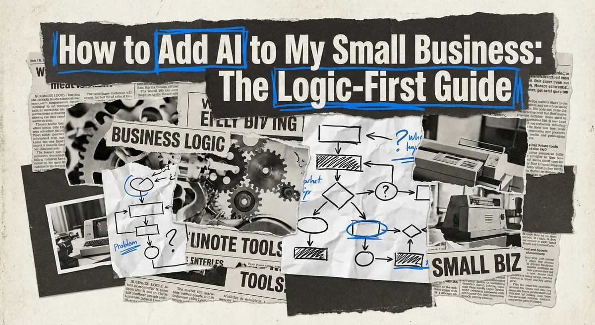 how to add ai to my small business torn paper collage art