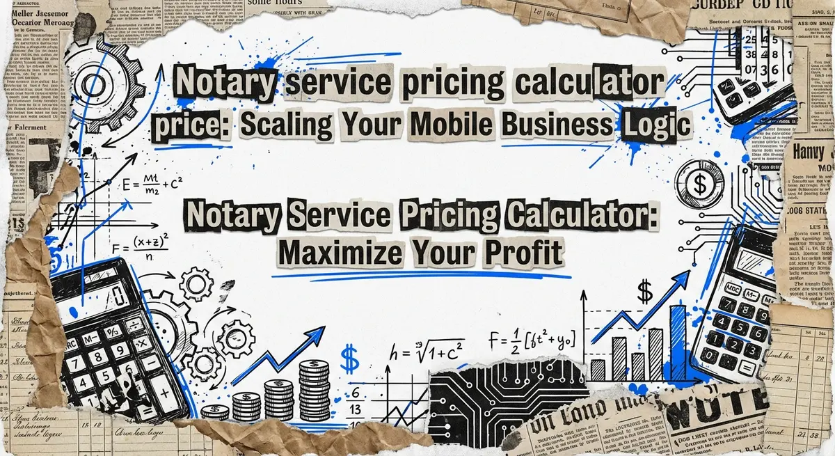 Notary service pricing calculator price profit optimization collage