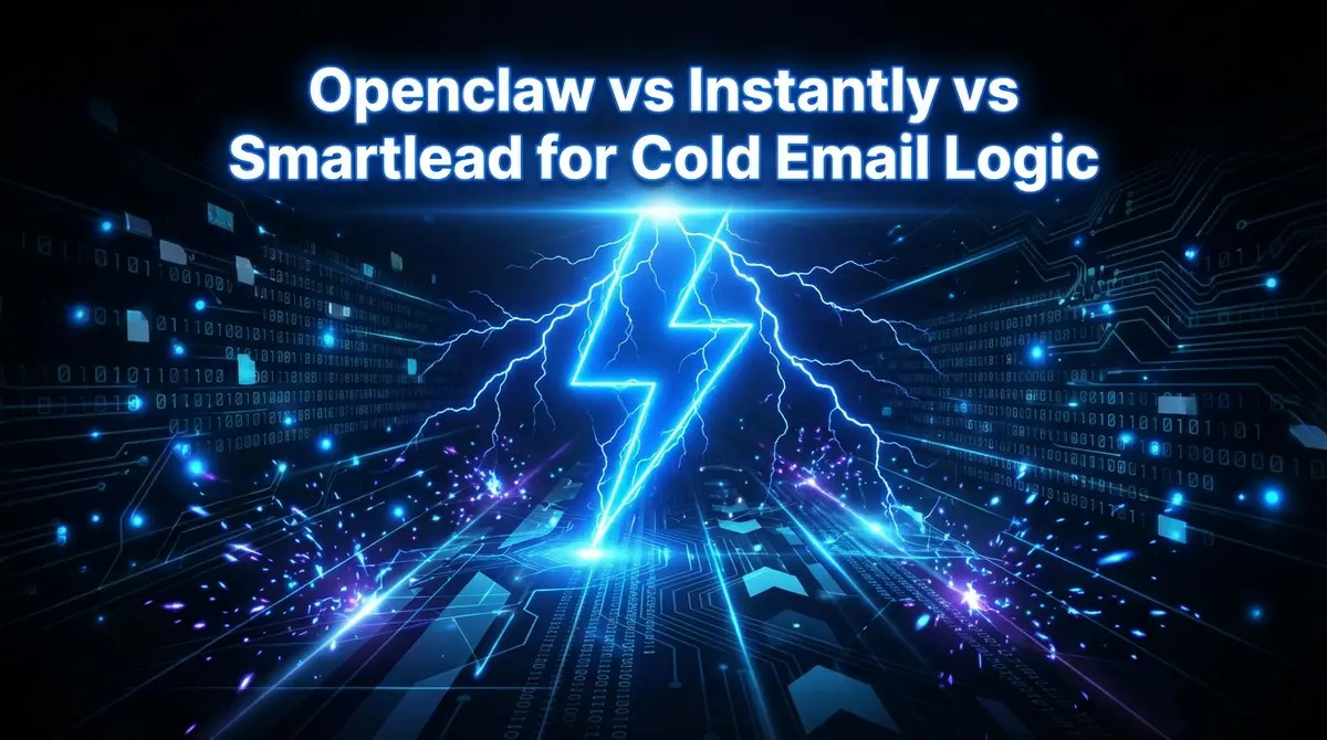 Openclaw vs Instantly vs Smartlead for Cold Email Logic - Lightning Style Digital Art